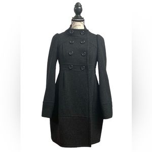 ✨Burberry dark grey double breasted Wool coat✨Cute and classic style✨size S